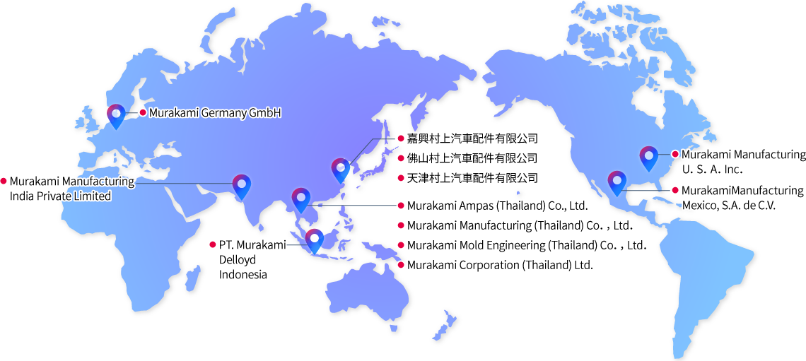 Map of Overseas Affiliates